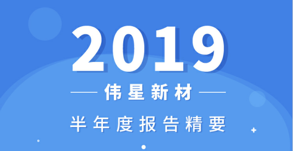 一圖看懂偉星新材2019半年度報告